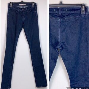 J Brand dark skinny smooth back stretch jeans